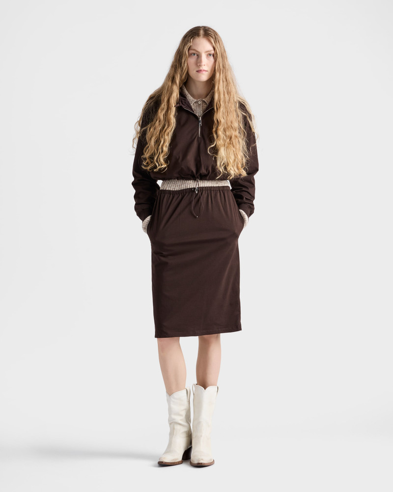 Prada Reversible cotton jersey and Re-Nylon hoodie outlook