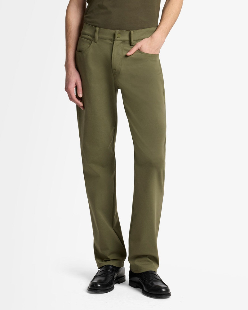 7 For All Mankind Luxe Performance Knit The Straight In Army outlook