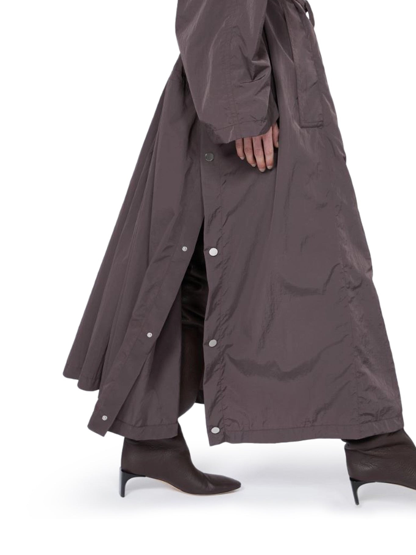 OVERSIZED TAFFETA TRENCH COAT WITH BARBA - 7