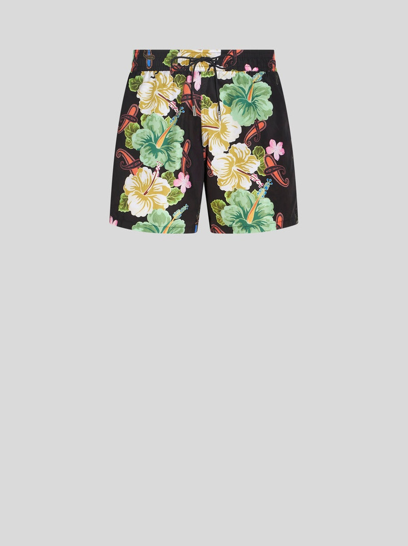 FLORAL PAISLEY SWIMSUIT - 1