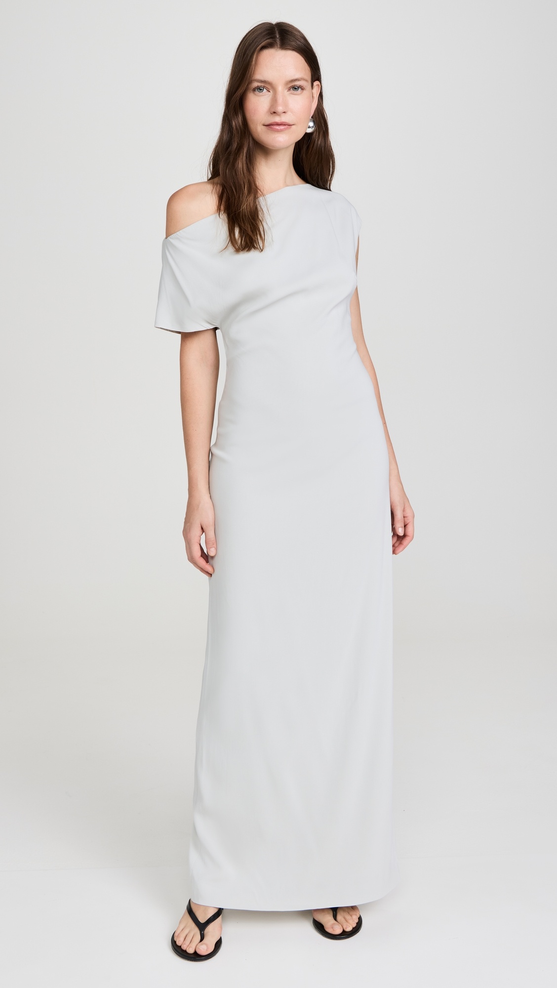Asymmetric Off Shoulder Dress - 1