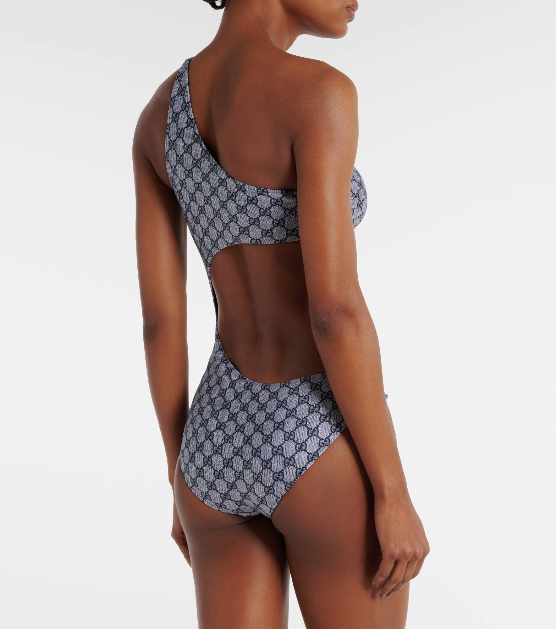 GG cutout one-shoulder swimsuit - 3