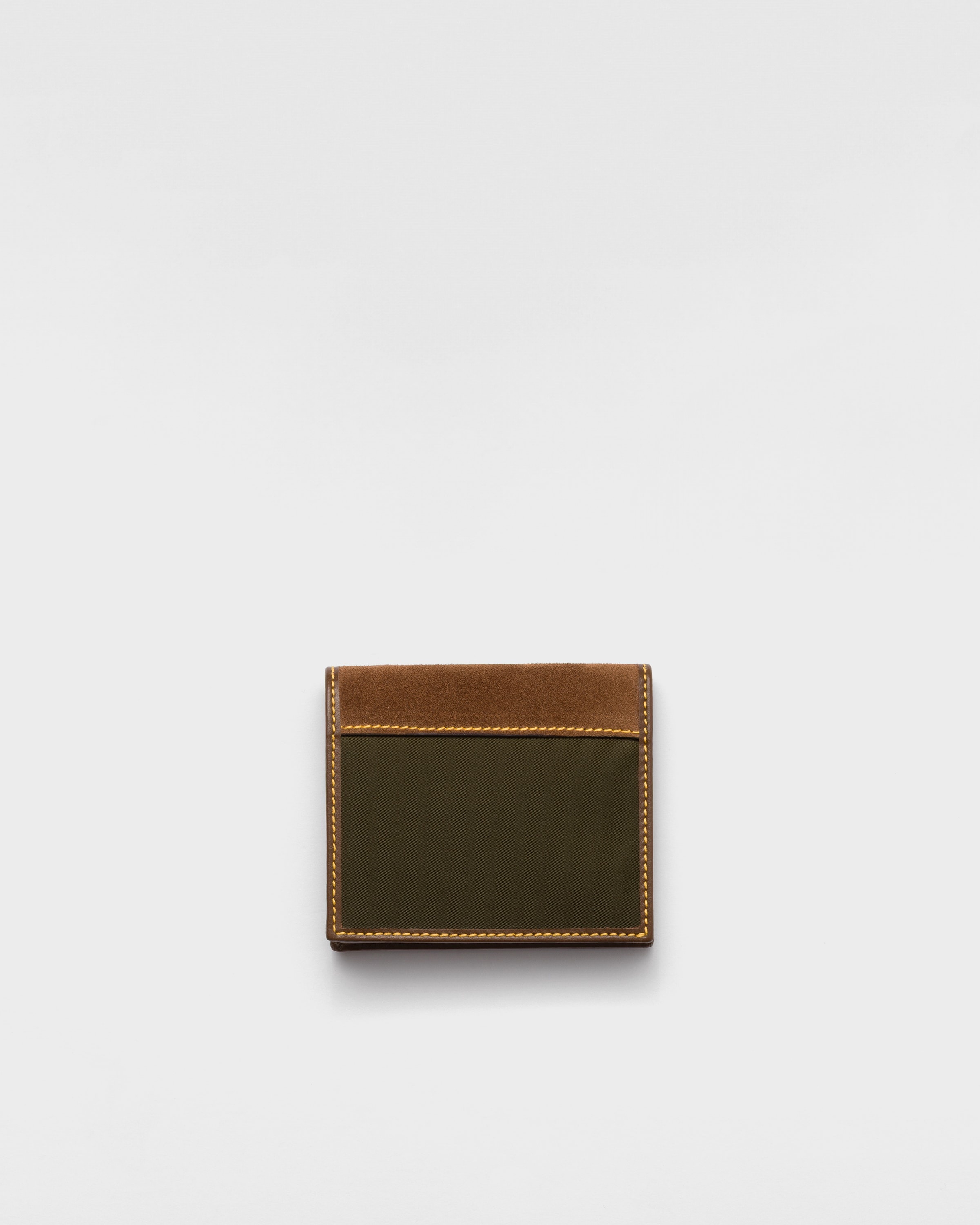 Re-Nylon and leather wallet - 3