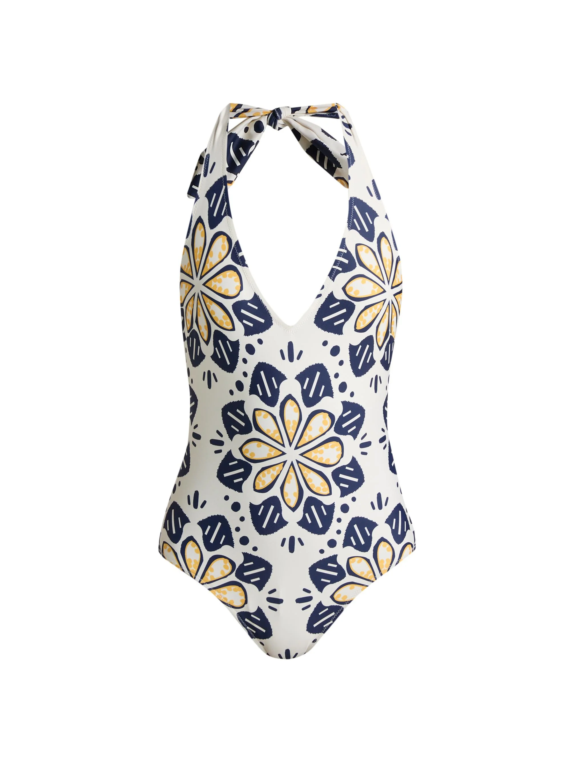 Women's Lidya Geometric Floral One-Piece Swimsuit - Adey Soleile - 1