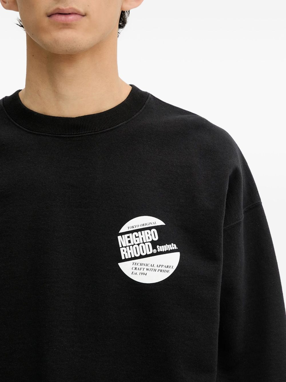 logo-print crew-neck sweatshirt - 5