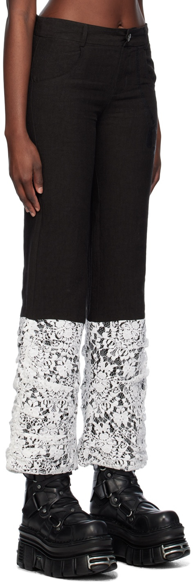 VeniceW Black Sock Trousers outlook