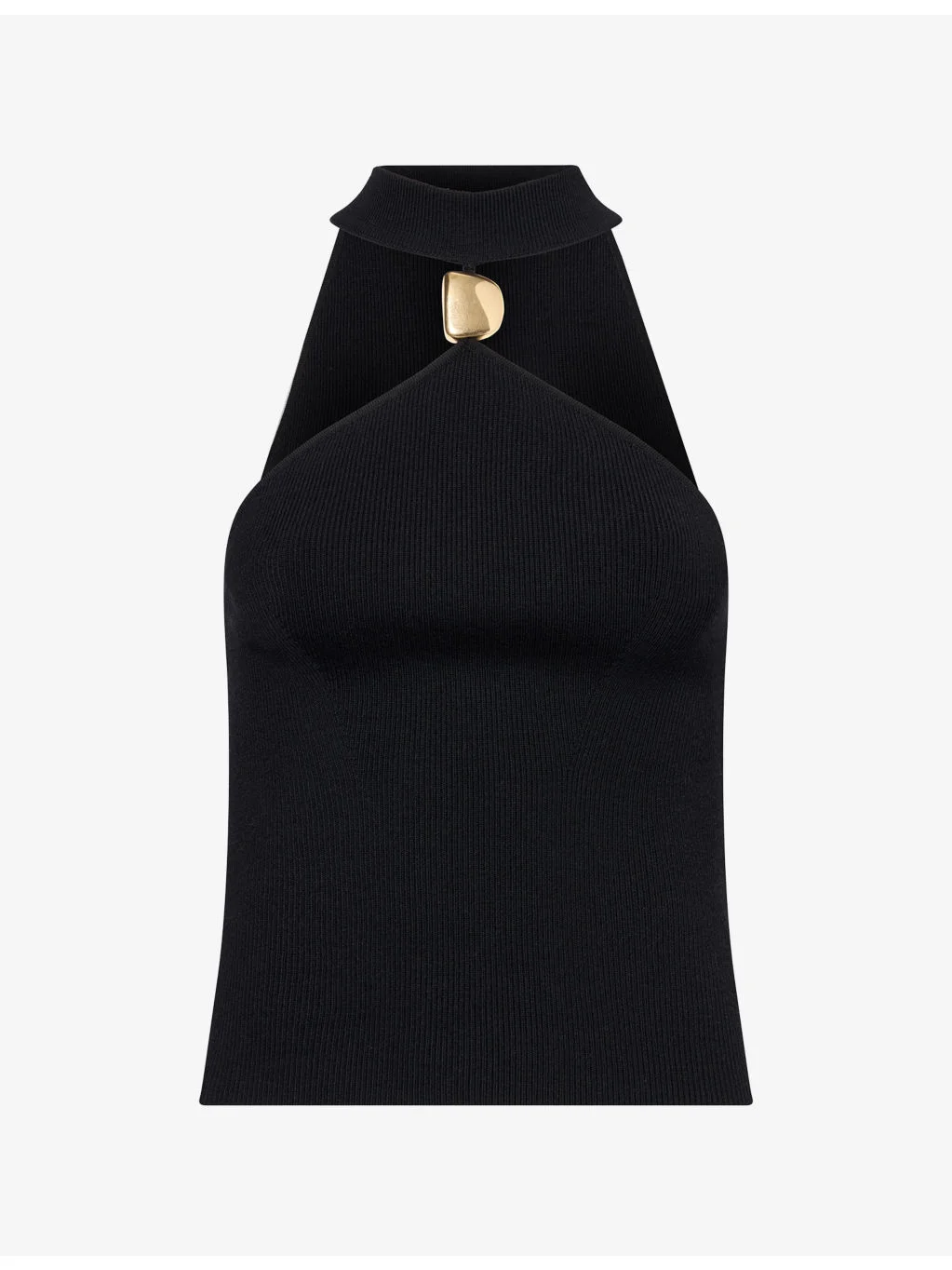 Renlen Metal-Hardware Wool Top - 1