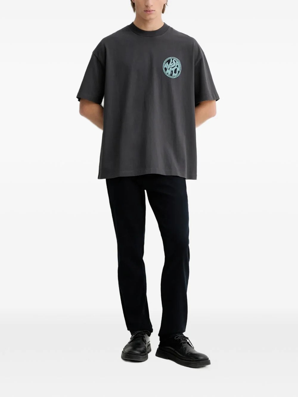 logo-print T-shirt - 1