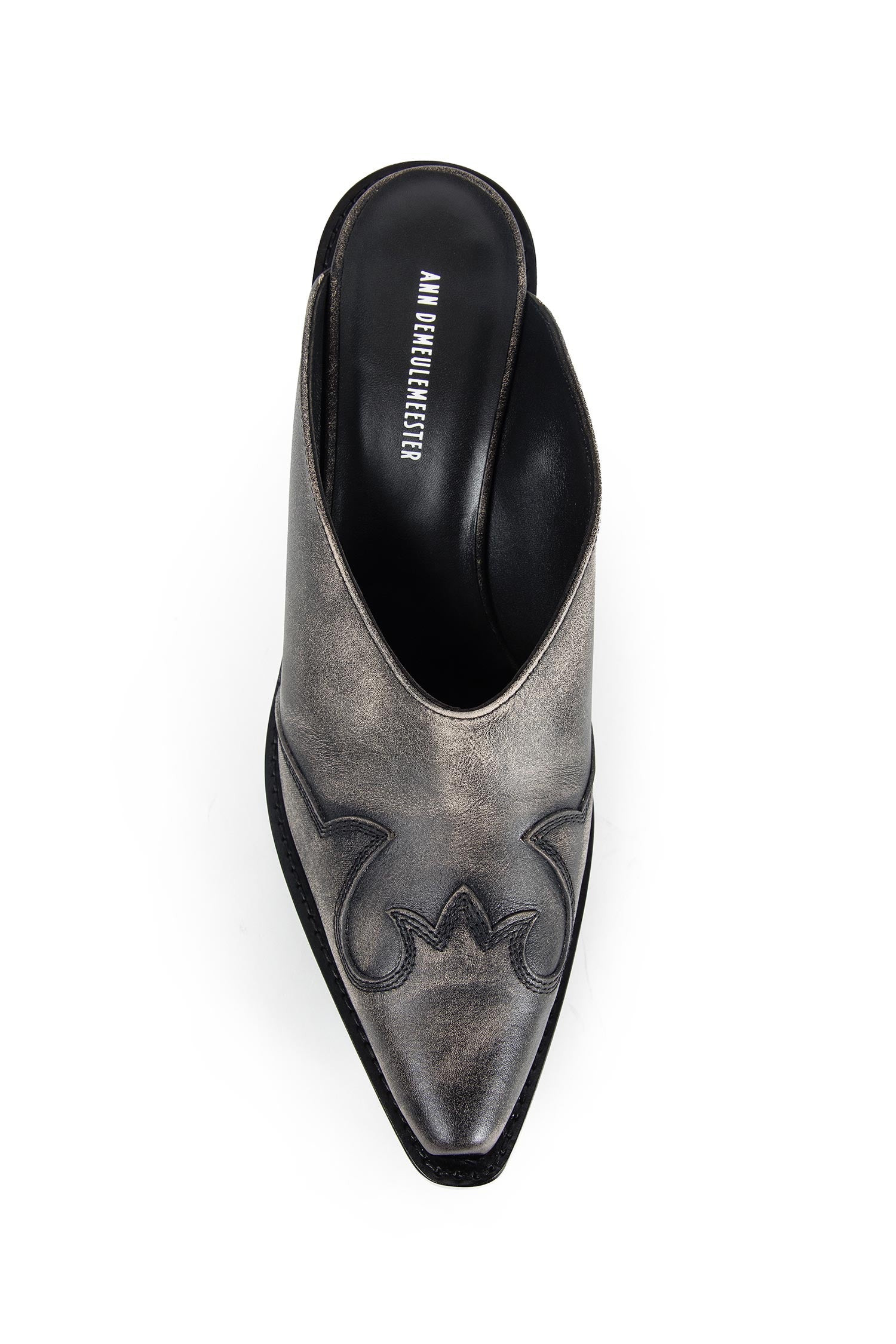 Beate Western-stitched Mules - 5