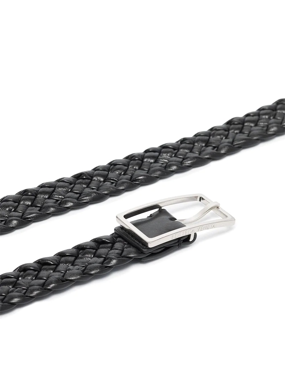 braided leather belt - 3