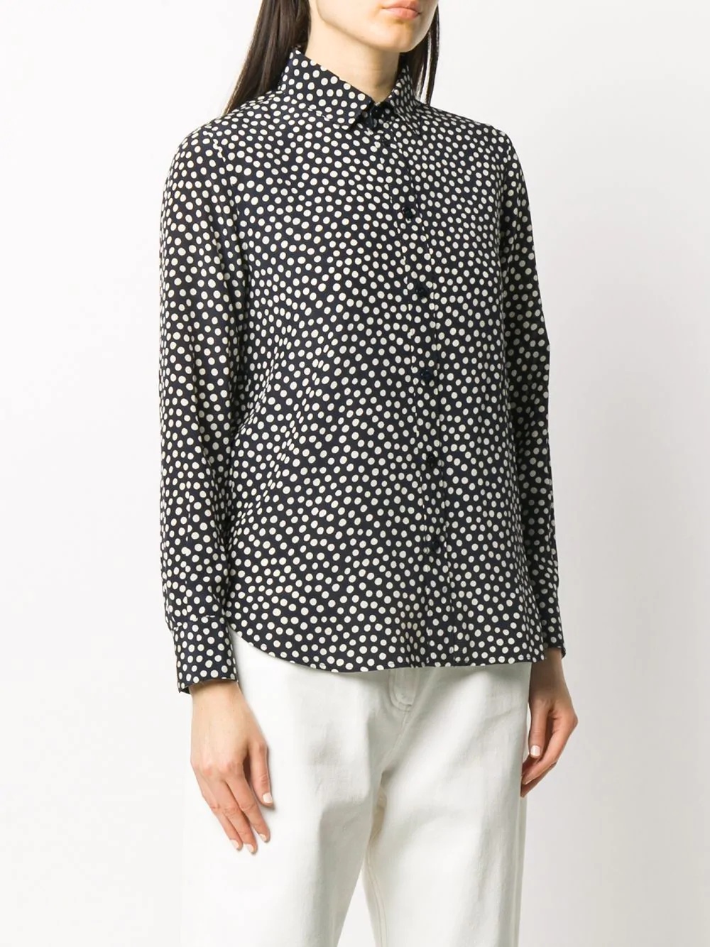 Col Paris Classique Pois shirt - 3