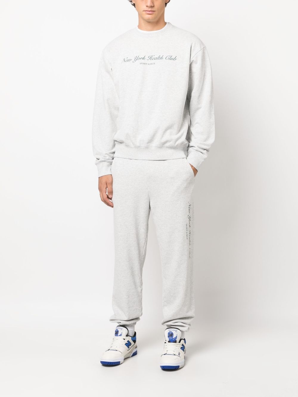 logo-print crew-neck sweatshirt - 3