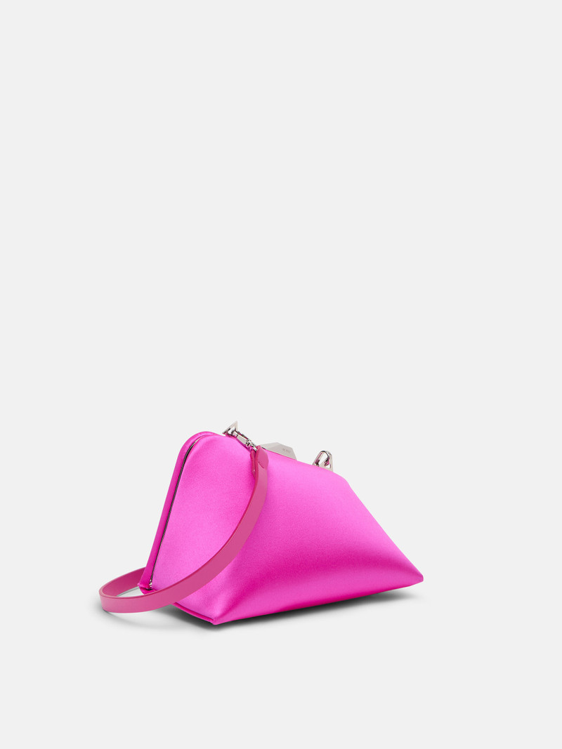 THE ATTICO ''MIDNIGHT'' HOT PINK CLUTCH outlook
