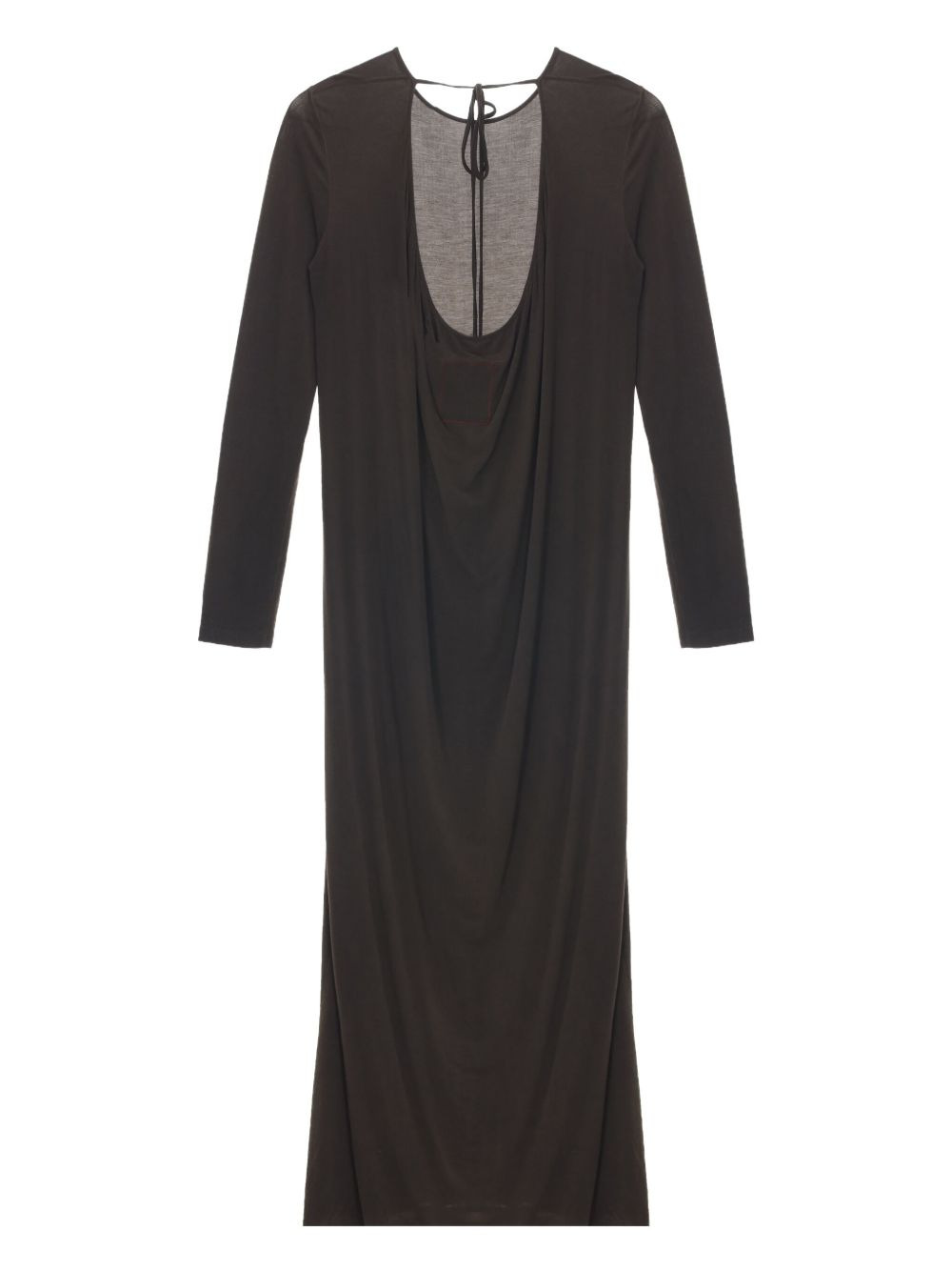 DEA tie-back long-sleeve maxi dress - 5