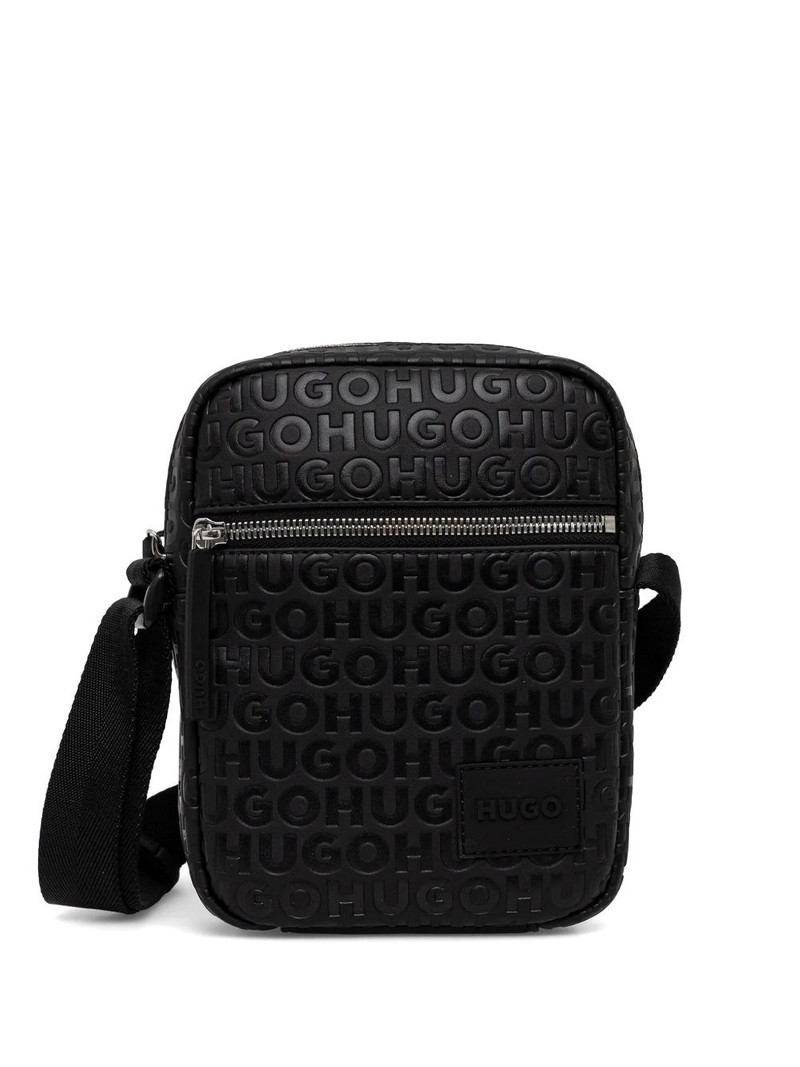 debossed-logo messenger bag 1