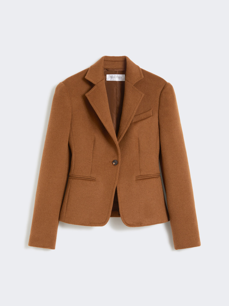 GLENN Short camel drap jacket 1