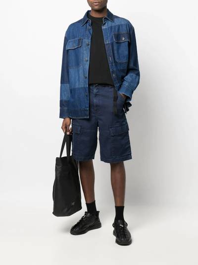 Diesel belted denim cargo shorts outlook