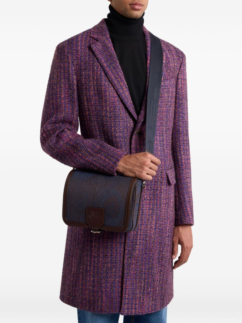paisley-jacquard shoulder bag - 2