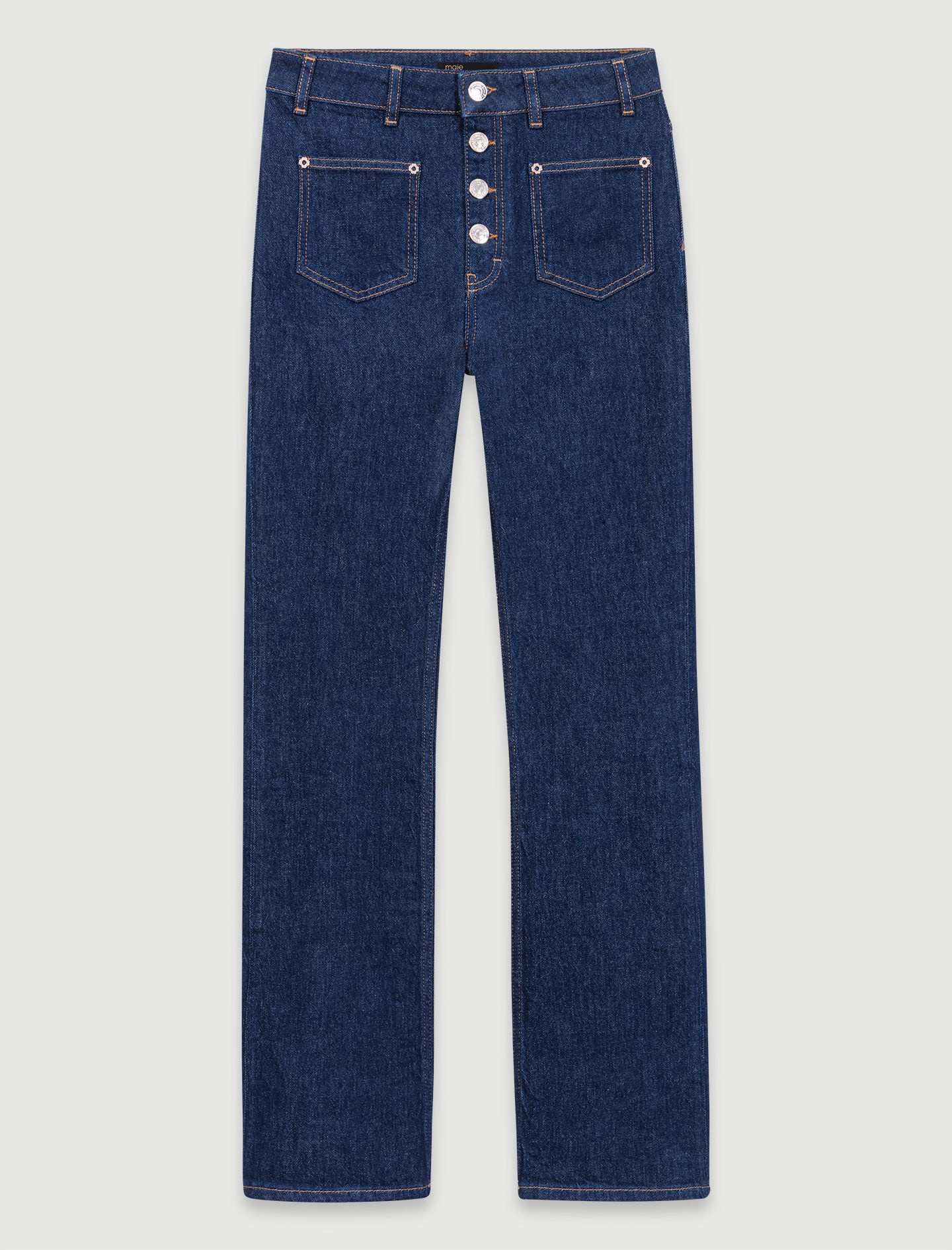 Denim jeans with pockets - 1