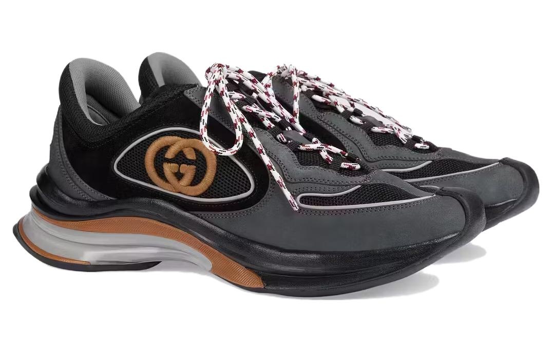 Gucci Run Suede Sneakers 'Black Grey Suede' 749785-AAB62-1241 - 3