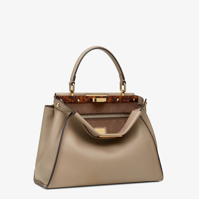 FENDI dove gray leather handbag outlook