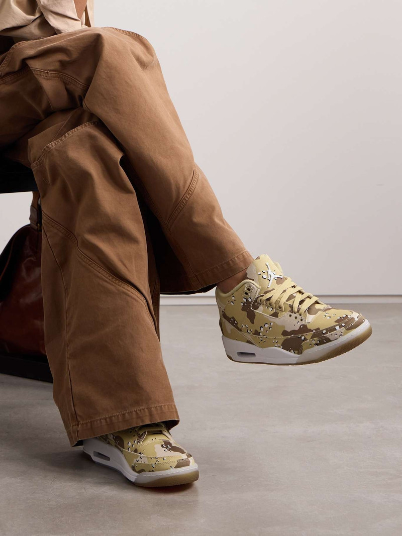 Jordan Air Jordan 3 Retro Tex printed canvas high-top sneakers outlook