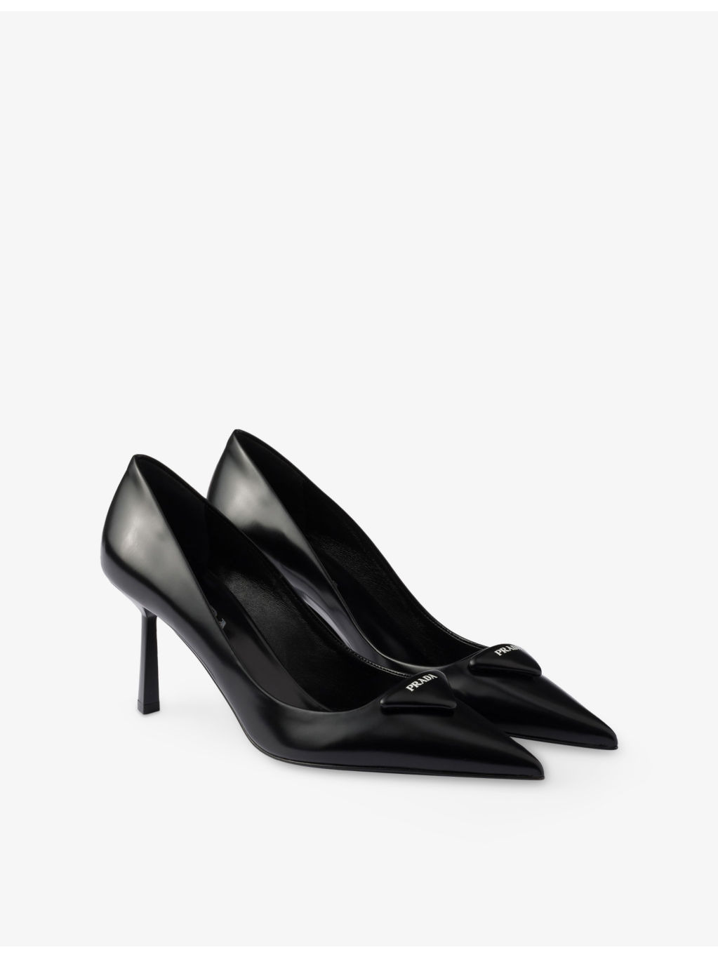 Logo-Plaque Leather Pumps - 3