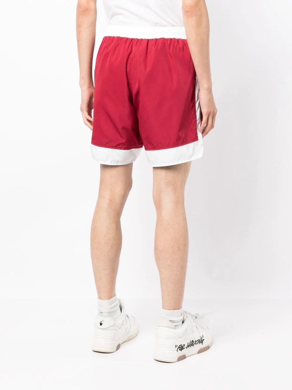 logo-print drawstring-waist deck shorts - 4