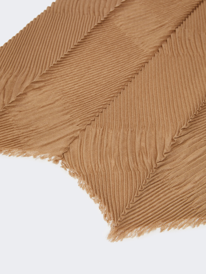 Max Mara NOME Pleated cashmere stole outlook