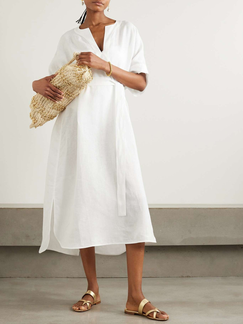 ERES Bibi belted linen kaftan outlook