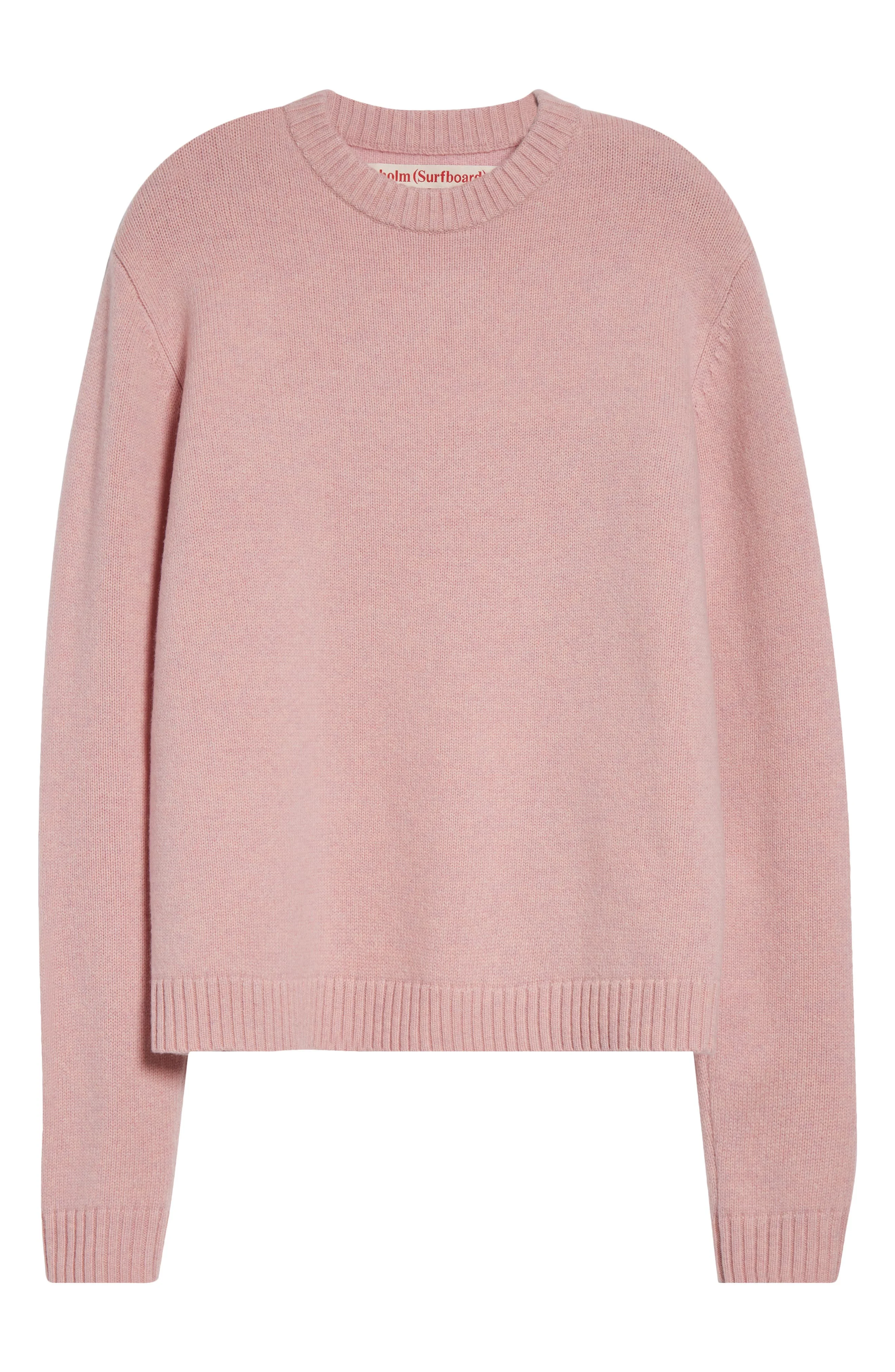 STOCKHOLM SURFBOARD CLUB Merino Wool Sweater in Pink at Nordstrom - 1