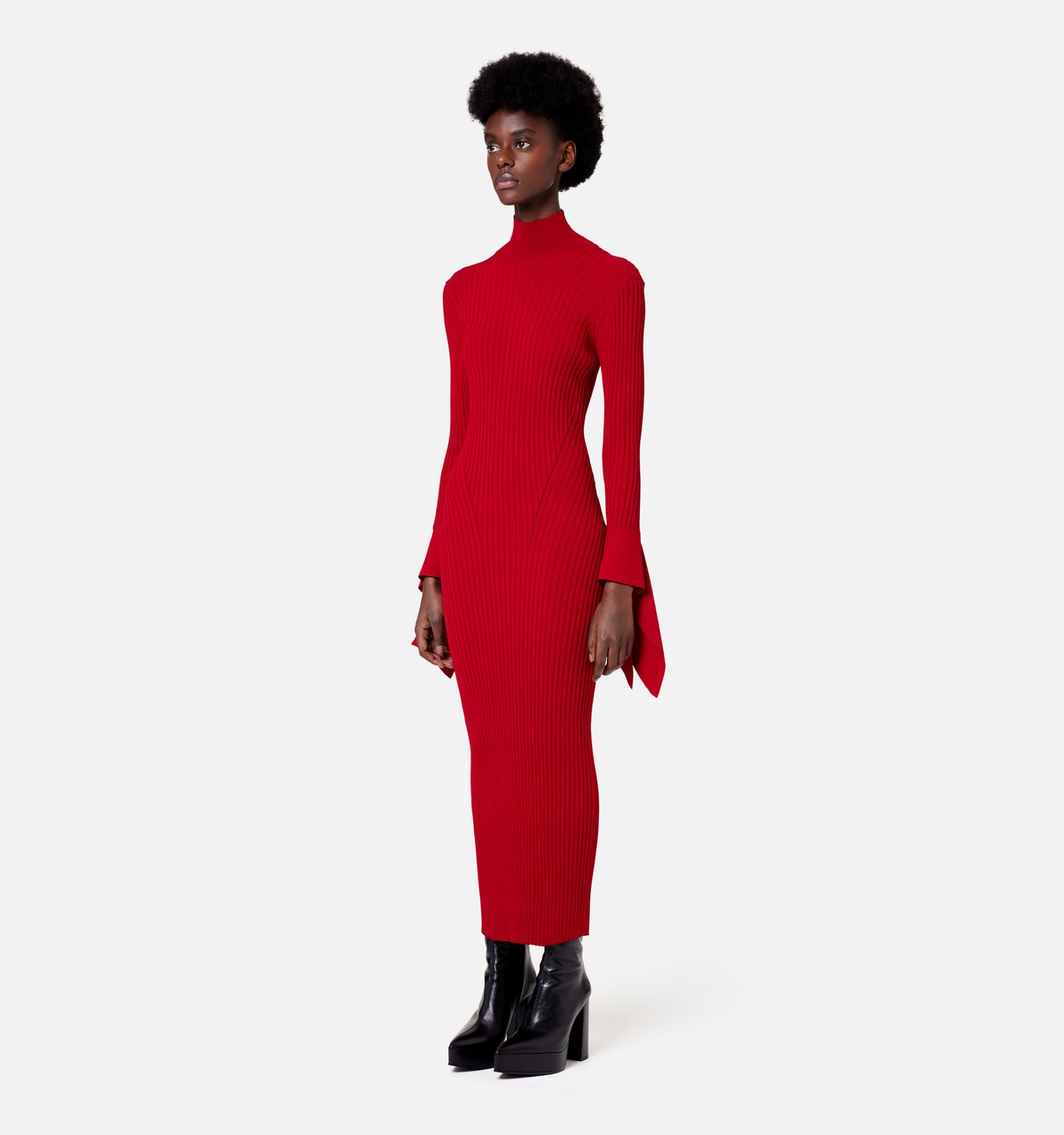 Ribbed Dress - 4