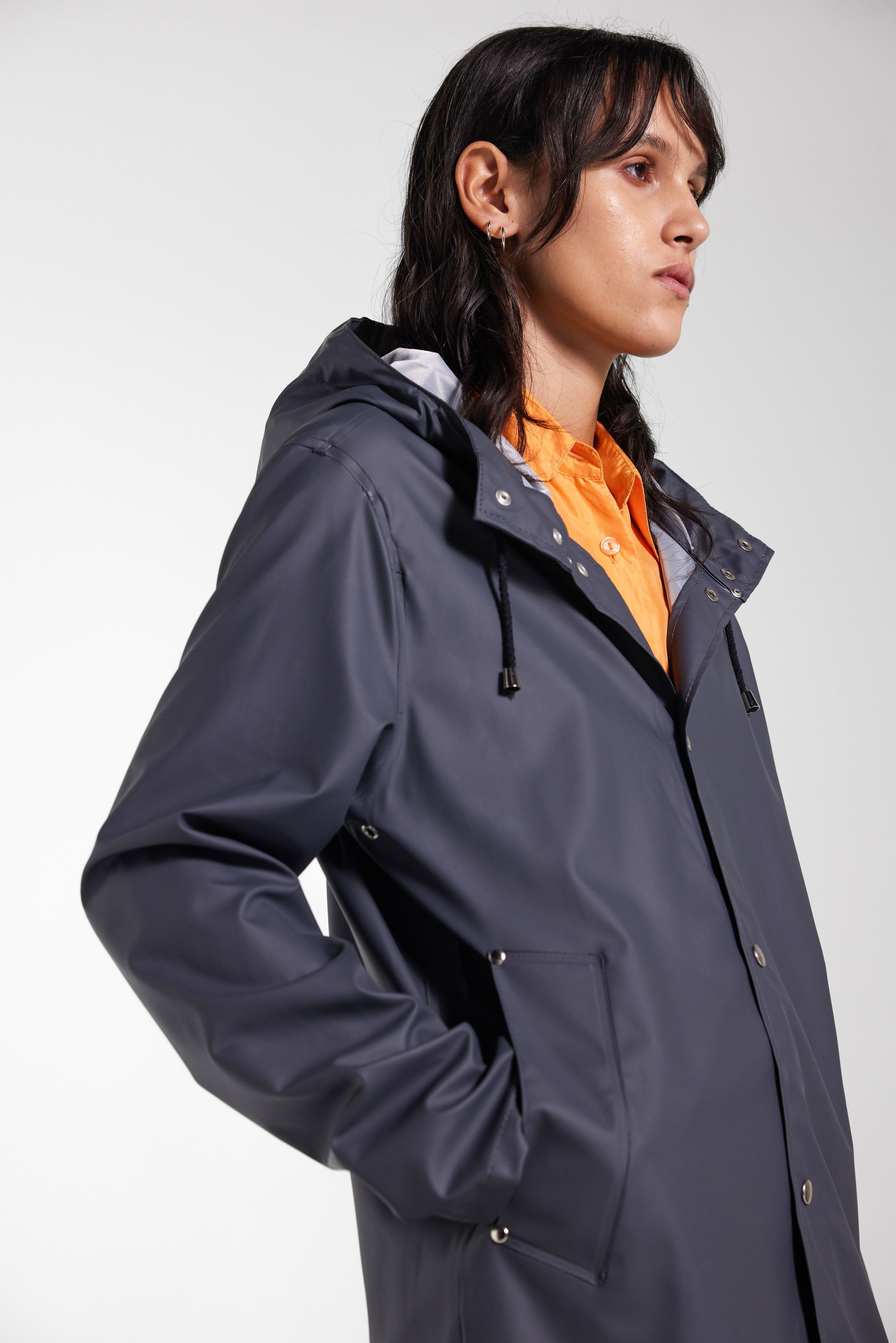 Stockholm Lightweight Raincoat Charcoal - 3
