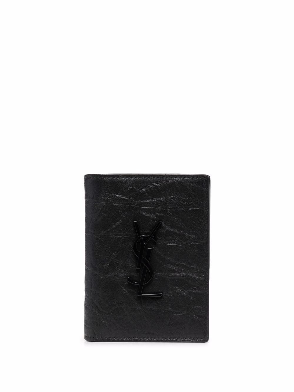 logo-plaque leather wallet - 1