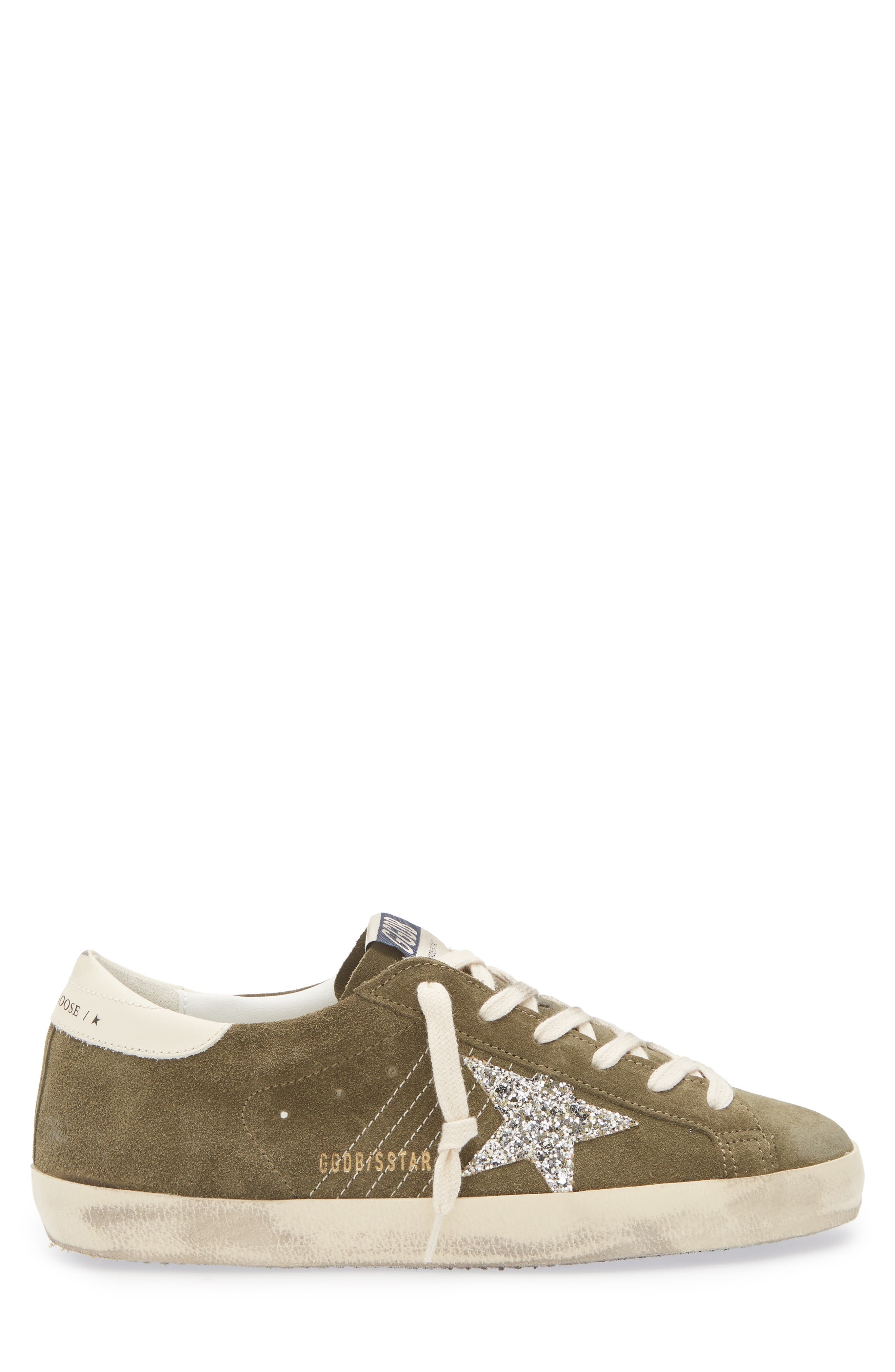 Golden Goose Super-Star Low Top Sneaker in Olive Night/Cream at Nordstrom - 3