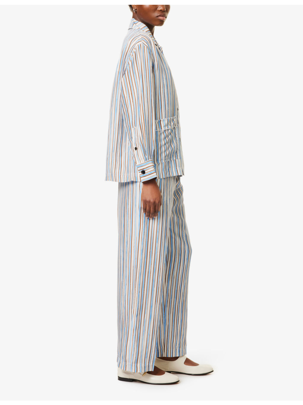 Relaxed-Fit Multi-Stripe Silk Pyjama Set - 3