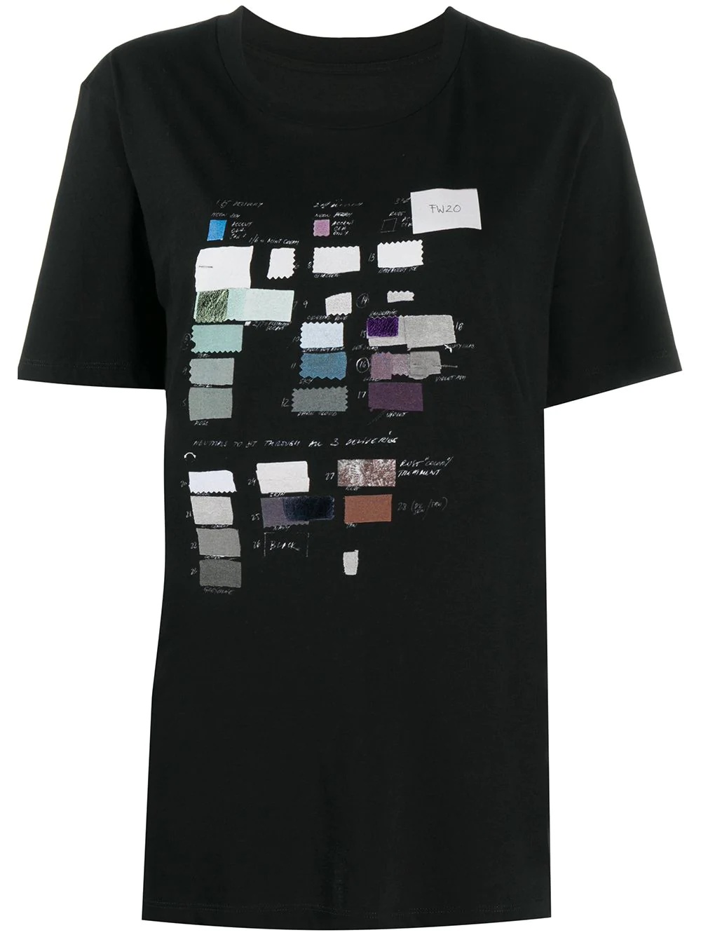 swatch print T-shirt - 1