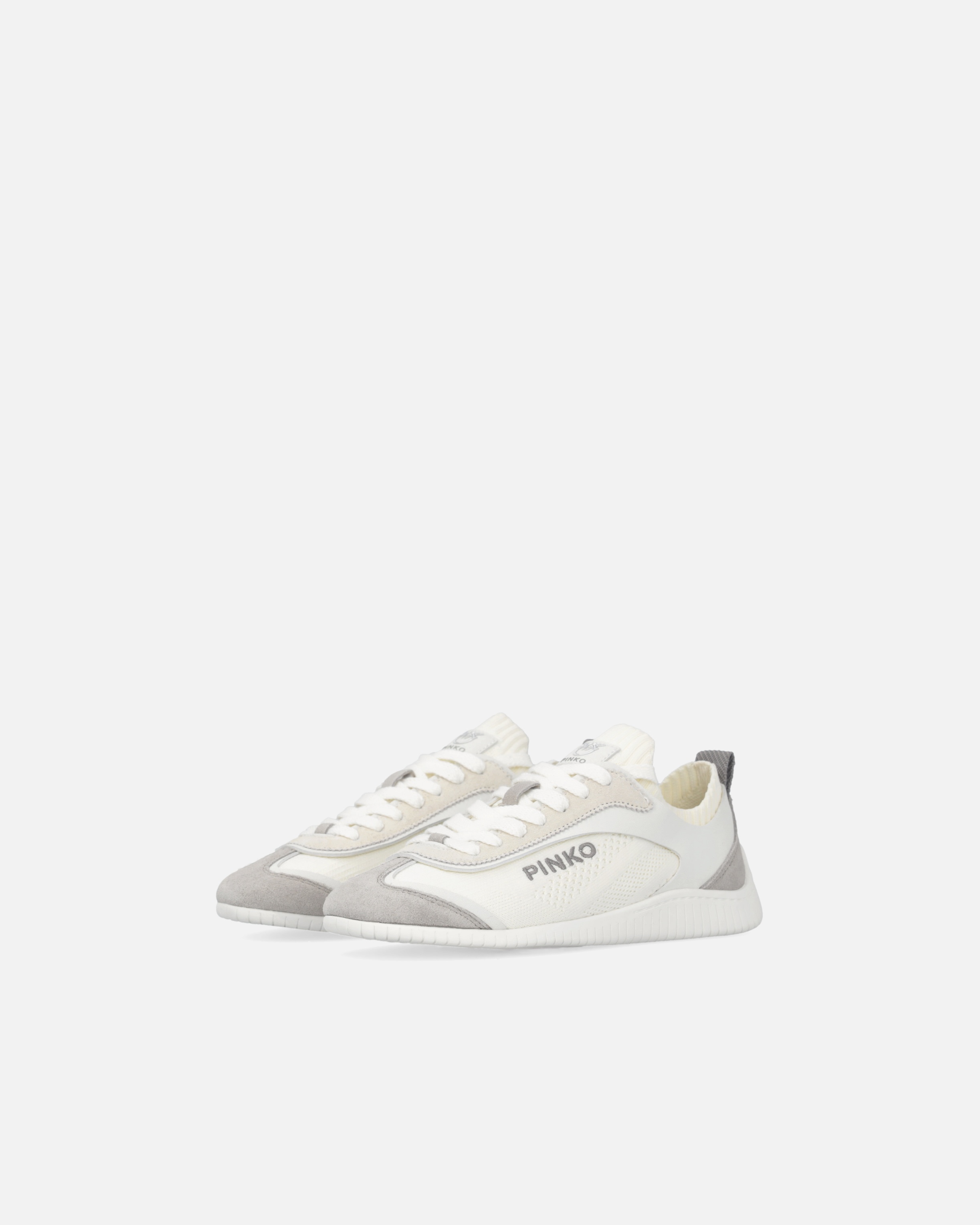 LIGHTWEIGHT KNIT FABRIC AND MICROFIBRE SNEAKERS - 6