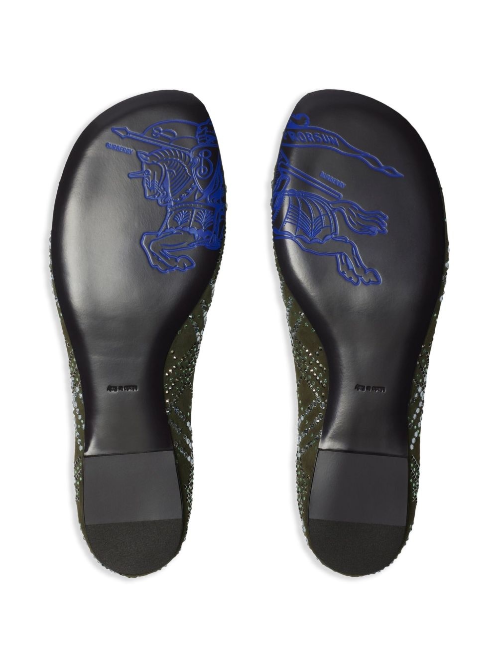 crystal-check suede ballet flats - 5