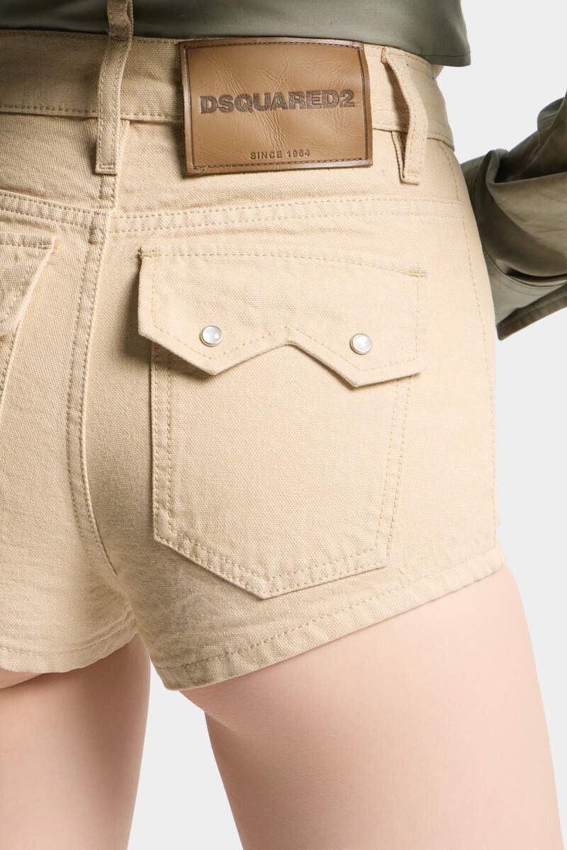 OXFORD DENIM HIGH WAIST HOT PANTS 5