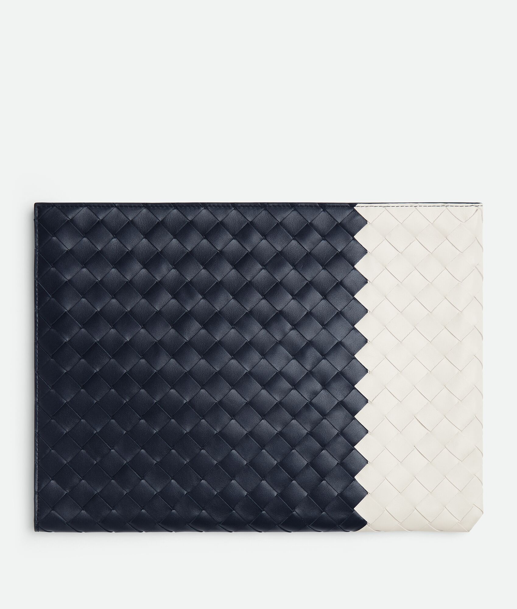 Intrecciato Half Zip Pouch - 3