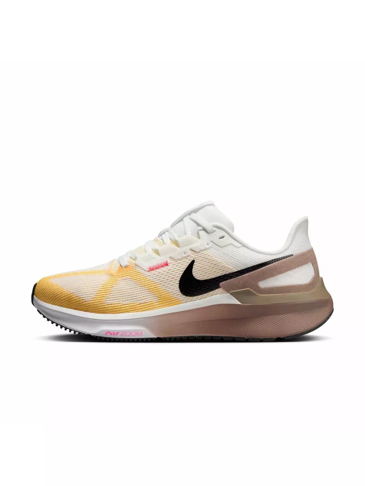 Structure 25 "Summit White/Mink Brown/Varsity Maize/Black" Women's Running Shoe - 2
