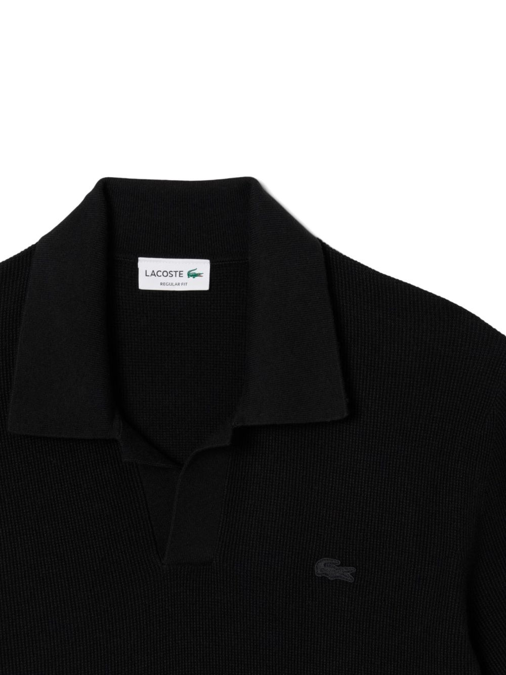 short-sleeve polo sweater - 4