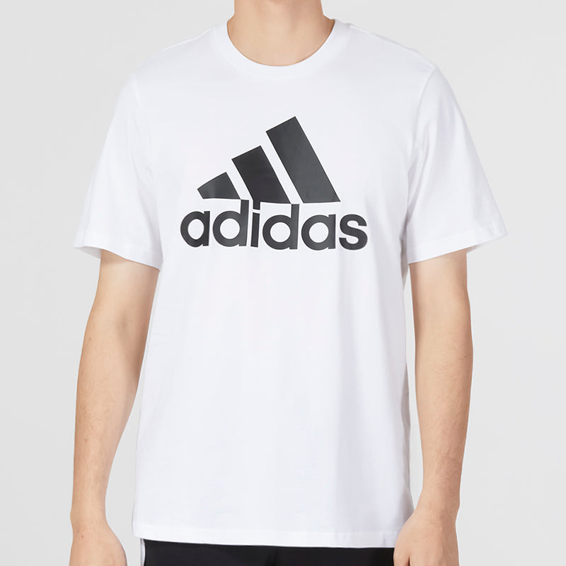 adidas Essentials Single Jersey Big Logo Tee 'White' IC9349 - 3