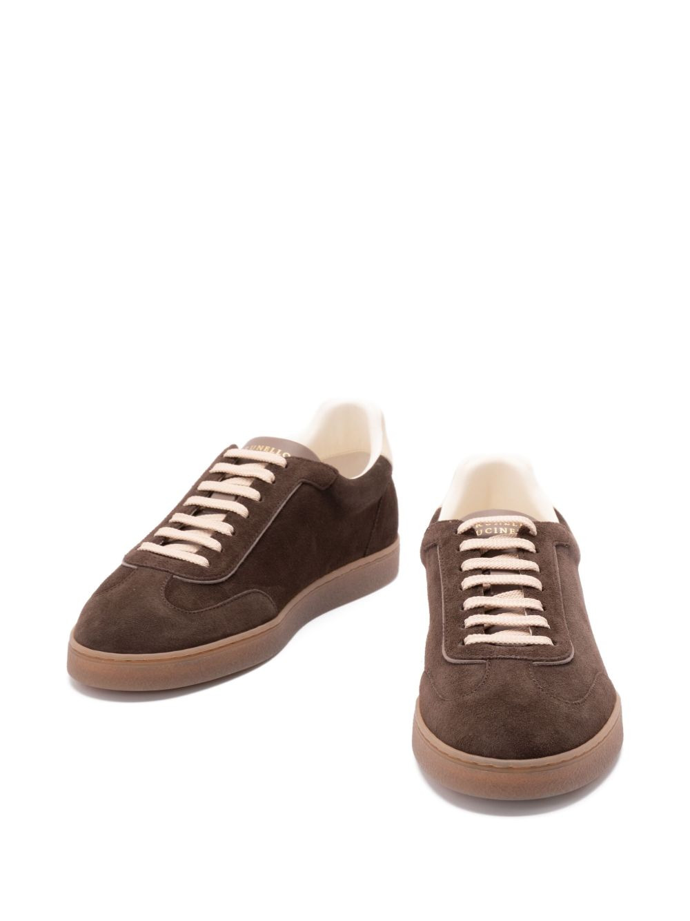 suede low-top sneakers - 3
