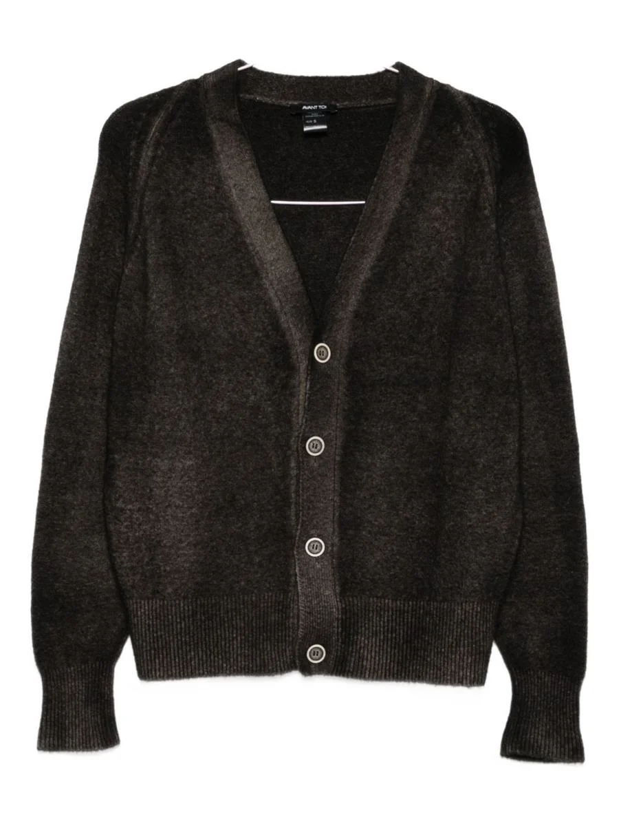Avant Toi Wool And Cashmere V-Necked Cardigan - 1