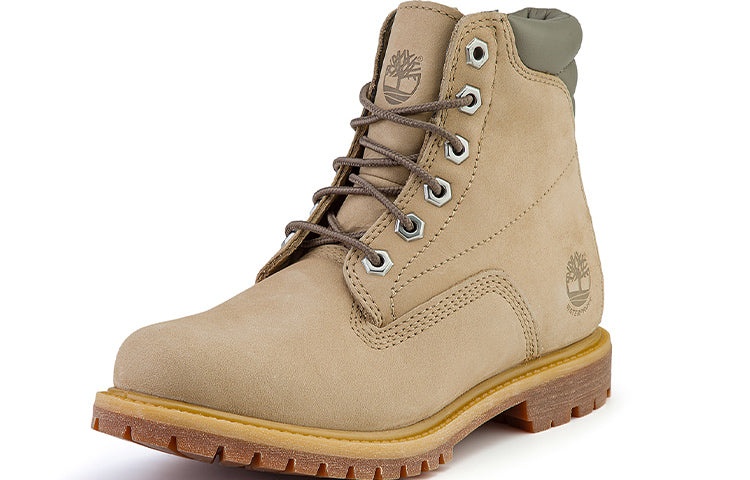 (WMNS) Timberland Waterville 6 Inch Boots 'Light Beige Nubuck' A2M26269 - 3