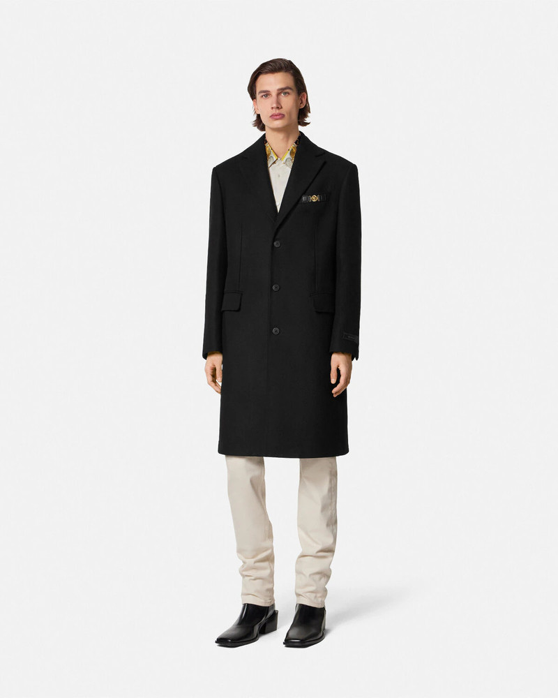 Wool Single-Breasted Coat 4