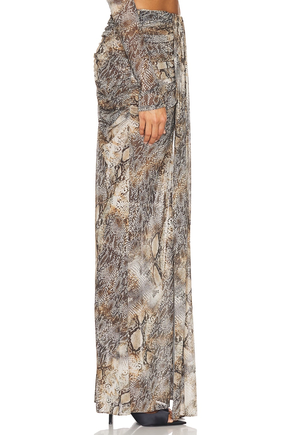 Mesh Draped Skirt - 4