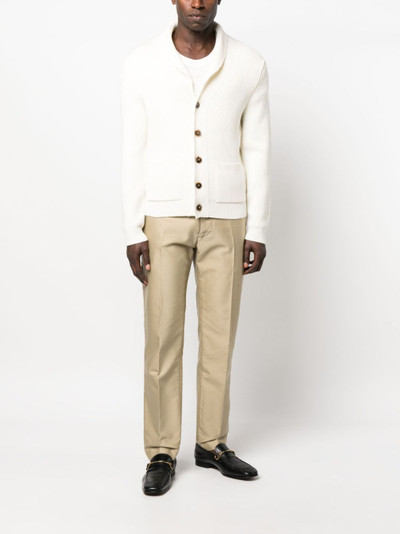 TOM FORD pressed-crease straight-leg tailored trousers outlook